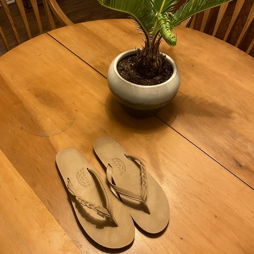 Women’s Braided Rainbow Sandals, NWOT- Size 11